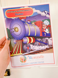 Coloring and Activity Book of Trains